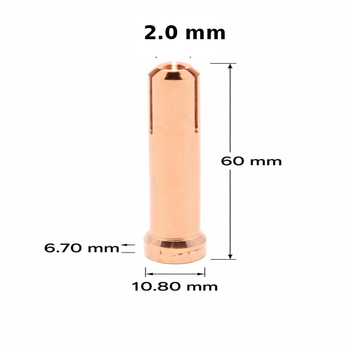 WP-12 TIG COLLET 2.0MM COPPER
